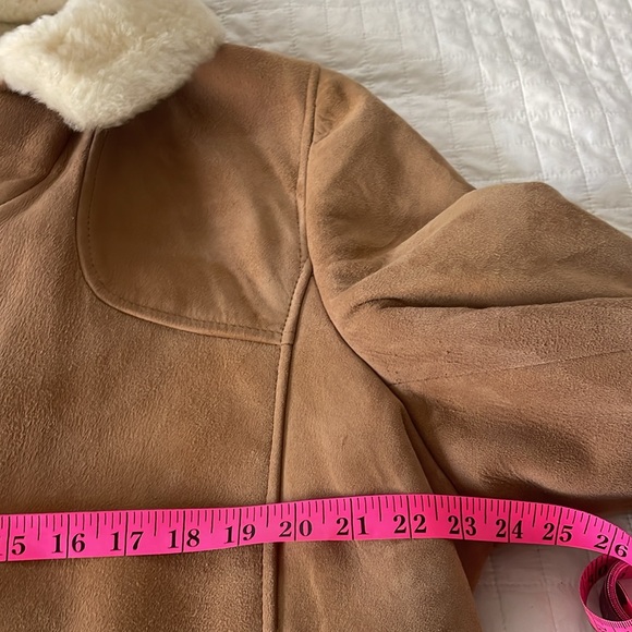Vintage Shearling Coat | lambskin | suede | sz 44 - Picture 6 of 11